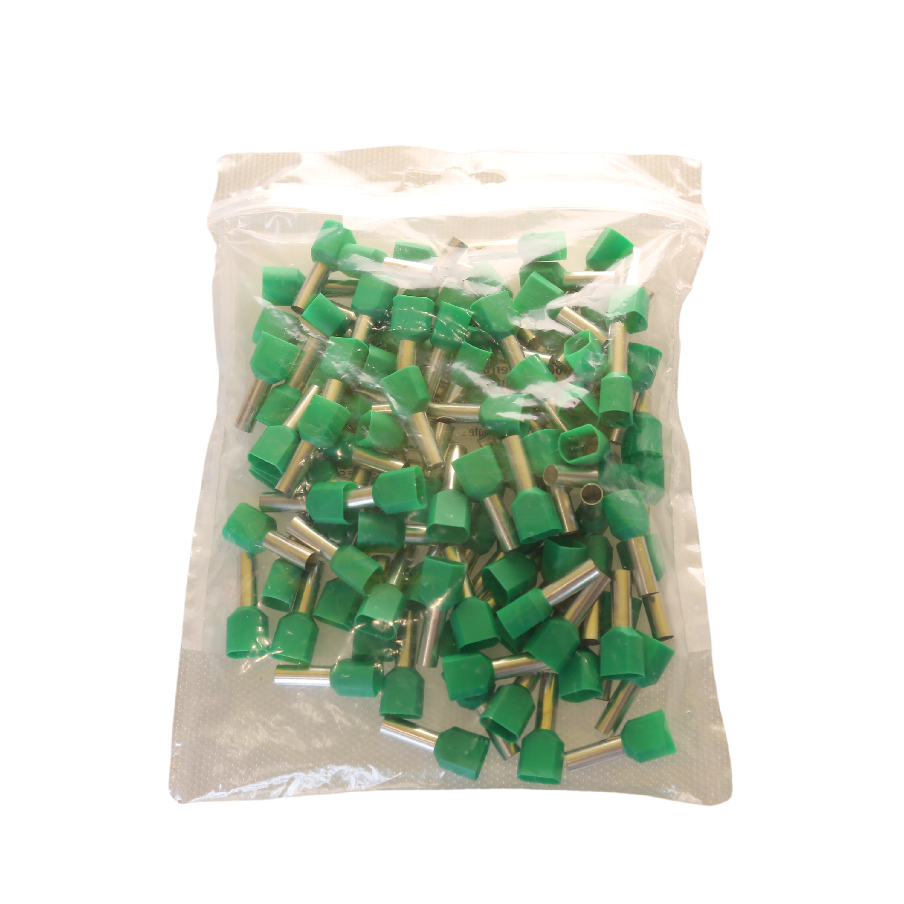 InstallatieBalie Adereindhuls geïsoleerd PP twin 2x6 mm² hulslengte 12mm vertind groen (zak 100st) afbeelding 2