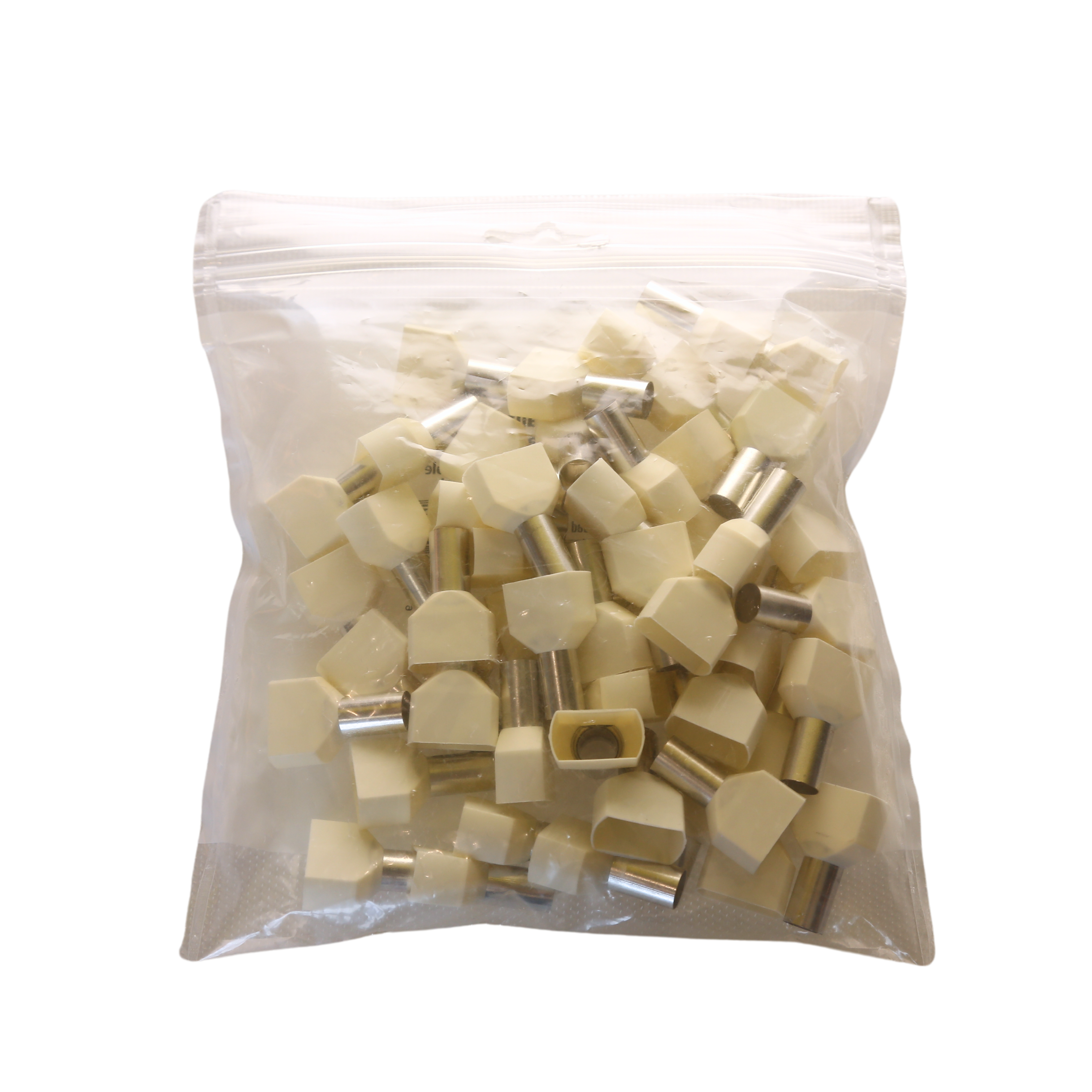 InstallatieBalie Adereindhuls geïsoleerd PP twin 2x16 mm² hulslengte 14mm vertind wit (zak 50st) afbeelding 2