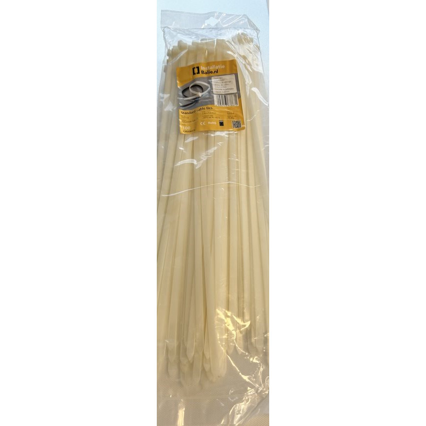 InstallatieBalie Kabelbinder PA 530x9,0mm naturel (100st) afbeelding 2