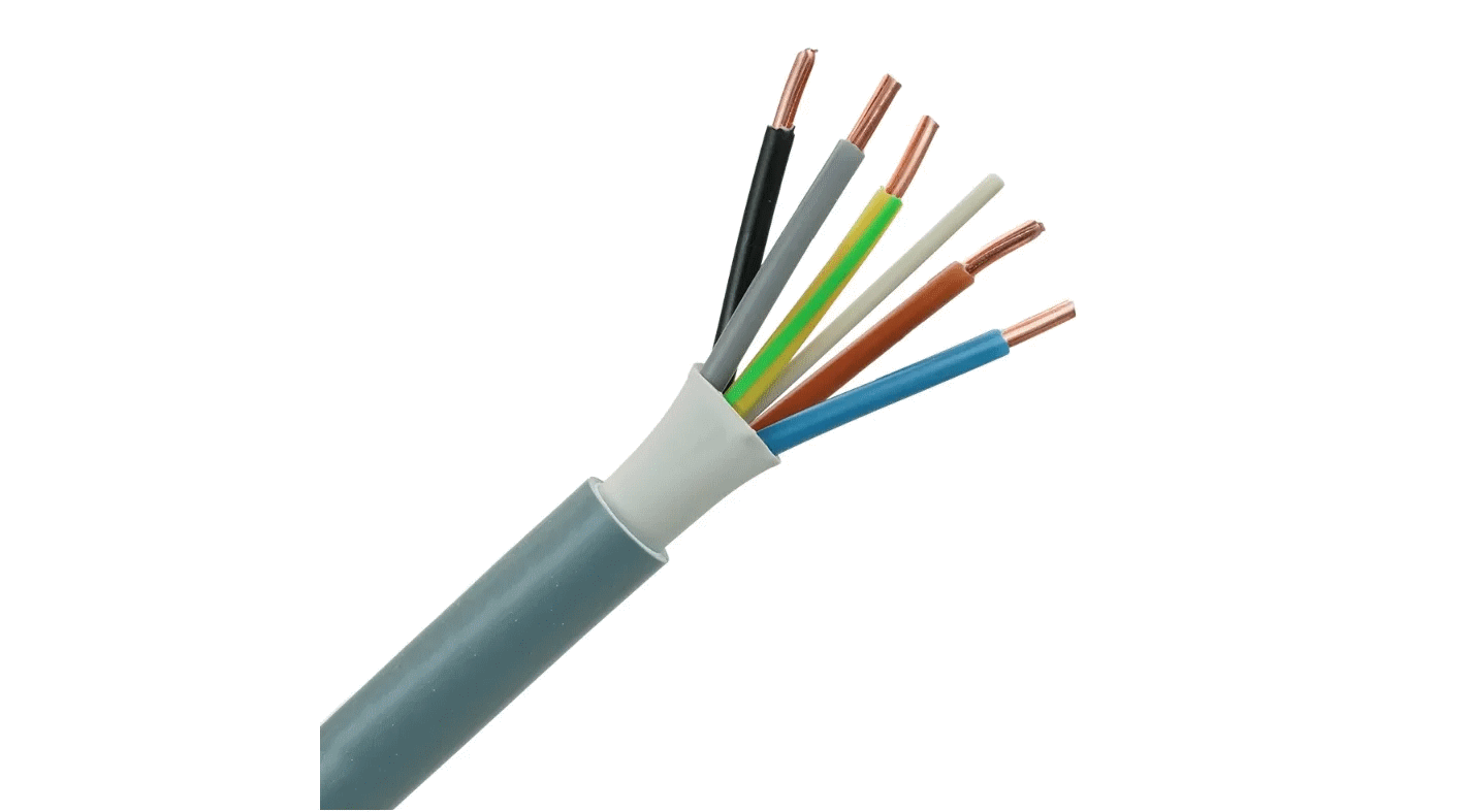 Waskönig Installatiekabel YMvK Dca 5G4 (0,6/1kV) grijs (ring 100m) 278022