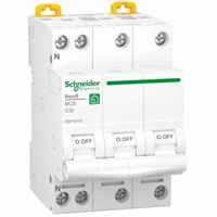 Installatieautomaat 3p+N C32A 6kA 3mod afbeelding 2