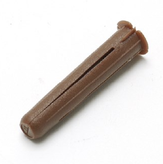 Plug bruin 8mm lang 40mm Thorsman Schneider (100 stuks) afbeelding 2