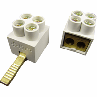 Aansluitklem dubbel max 2x16mm²  grijs SEP DT 2115900050 voor automaten 1 module breed Max 80A