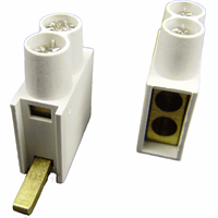 Aansluitklem dubbel max 2x10mm² grijs laag SEP DTL  2115900041 voor automaten 9mm breed Max 63A