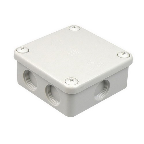 Universeel kabeldoos met 3 wartels PG16 IP55 7 ingangen met schroefdeksel