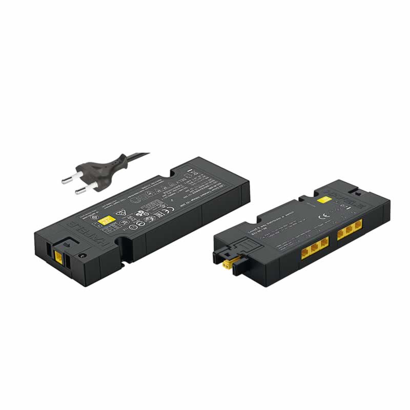 Voeding set met 6-voudige verdeler, Häfele Loox5, constante spanning 12 V 83395001 83395748 83389002