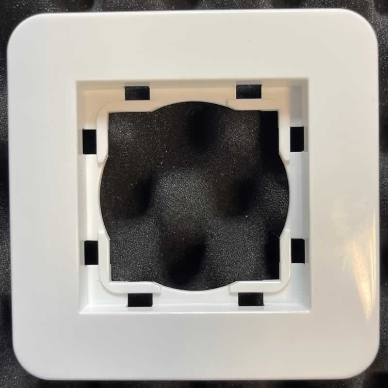 Afdekraam enkel wit RAL 9010 50x50mm 8071UW ronde hoeken Eslohe afbeelding 2