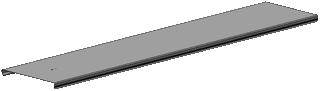 Kabelgootdeksel 100mm gegalvaniseerd lengte 2 meter Trayco afbeelding 2