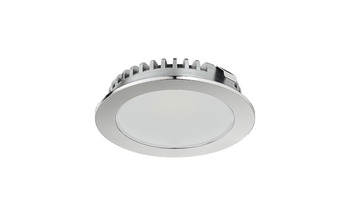 LED inbouwspot 12V 2.5W 135 lumen 2700K 100° 58mm chroomkleurig IP20 Hafele