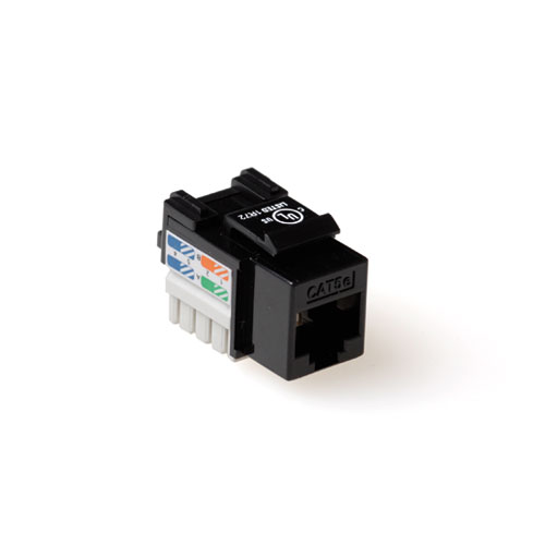 RJ45 connector modulair jack RJ45 CAT 6 zwart TD6014 afbeelding 2