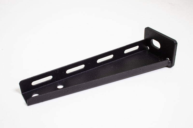 Wandbeugel 200mm structuur mat zwart voor kabelgoot 50-100- 200mm breed afbeelding 2