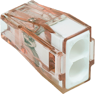 Wago Lasklem 2 polig 4mm transparant (per stuk)