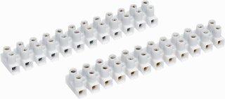 Kroonsteen transparant 2,5-4mm² strip 12 polig soepele draad afbeelding 2
