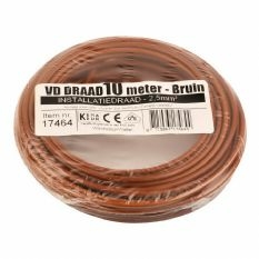 VD draad 10M bruin 2,5mm² afbeelding 2