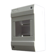 SEP -S4 opbouw 4 module Kast met dinrail kleur grijs 130x84x60mm 4 modulen 72mm IP20