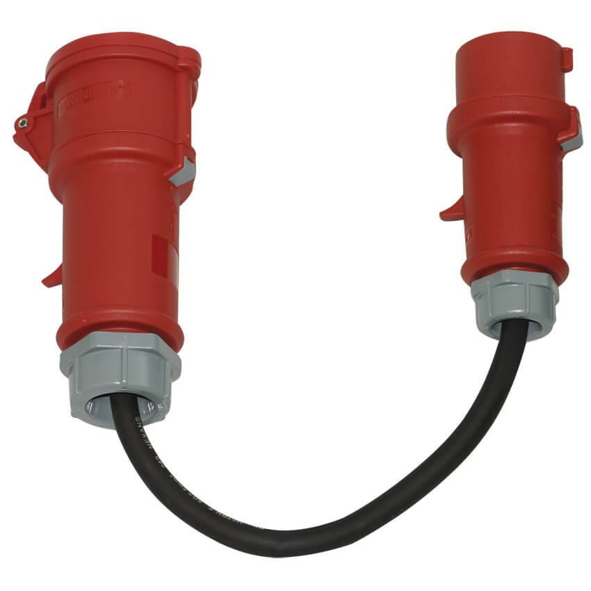 CEE Adapterkabel 16A naar 32A - 5x2,5 mm 0,5 meter verloopkabel (431058) afbeelding 2