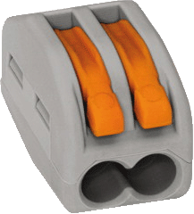 Wago laskem met hevel 2 polig 222 412 (10 stuks)