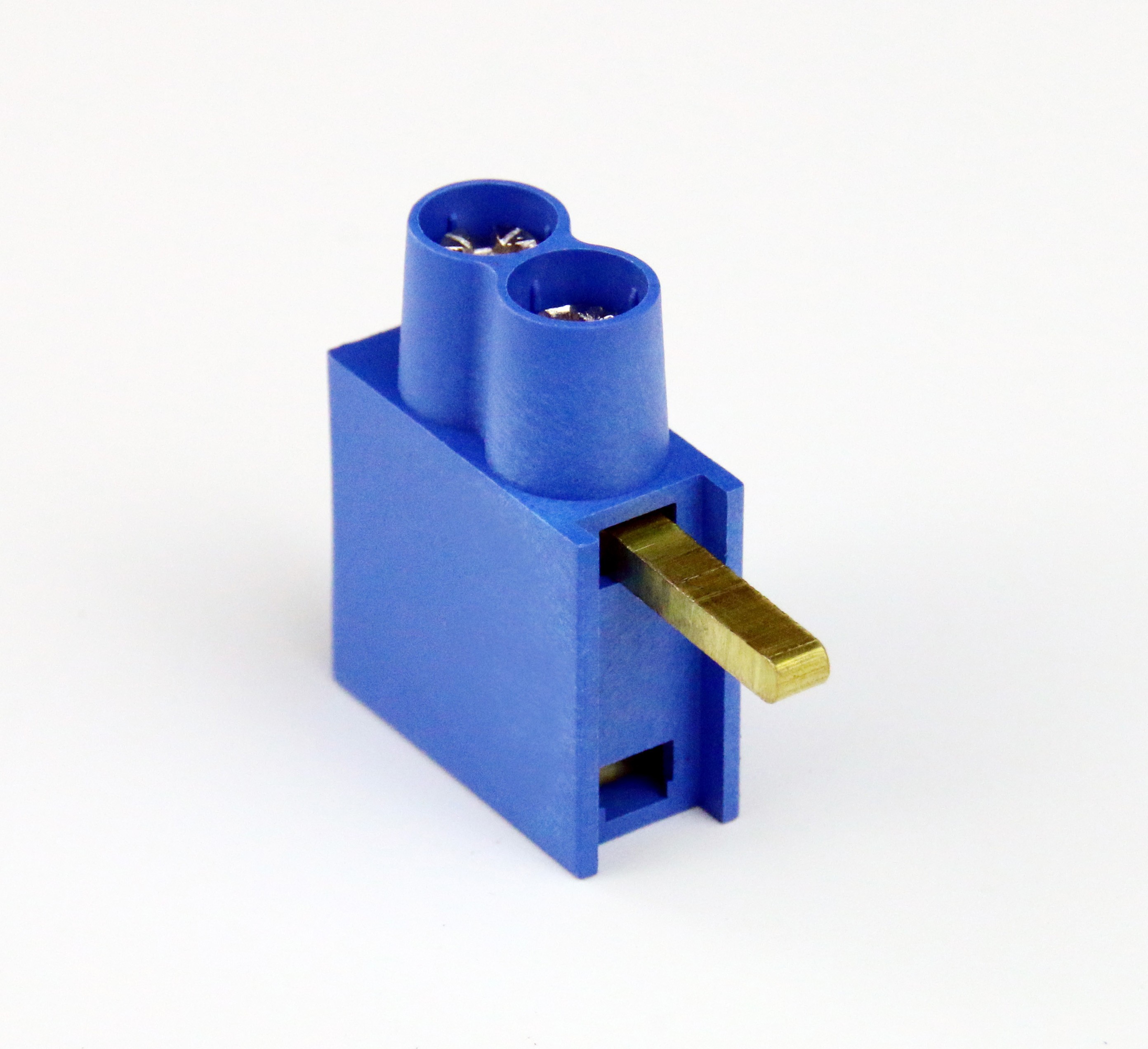 Aansluitklem dubbel max 2x10mm² blauw hoog SEP DTH 2115900540 voor automaten 9mm breed Max 63A afbeelding 1
