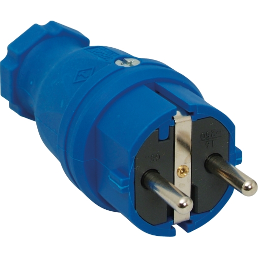 Rubberen stekker "SIROX" blauw IP44 afbeelding 2