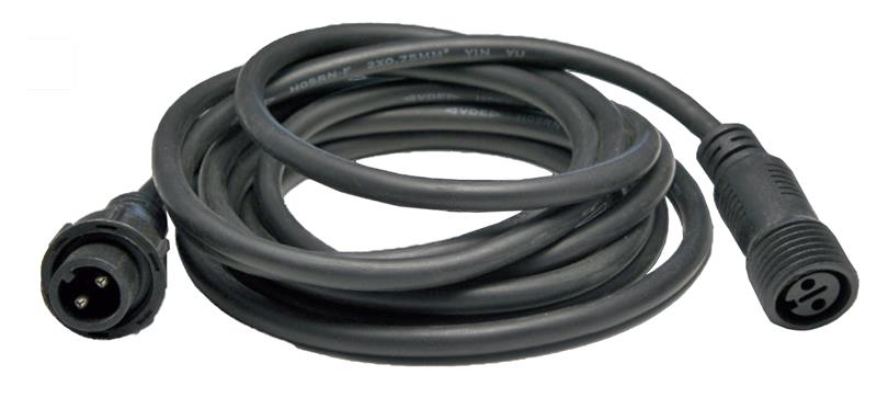 Verlengsnoer 0.5 meter 230V zwart voor kerstverlichting Modular Prosysteem 010-201 Tronix