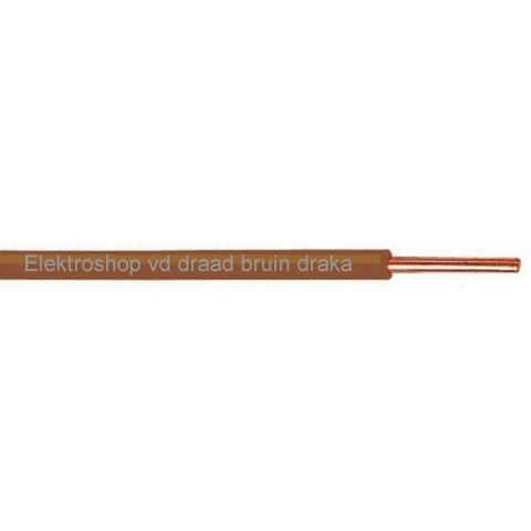 Draka VD draad 2,5mm bruin rol 100M