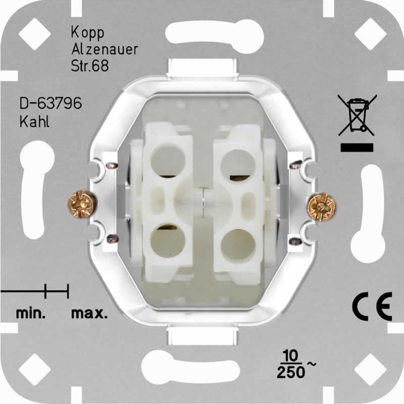 Kopp Serieschakelaar dubbele schakelaar voor het schakelen van 2 lichtpunten 503500003
