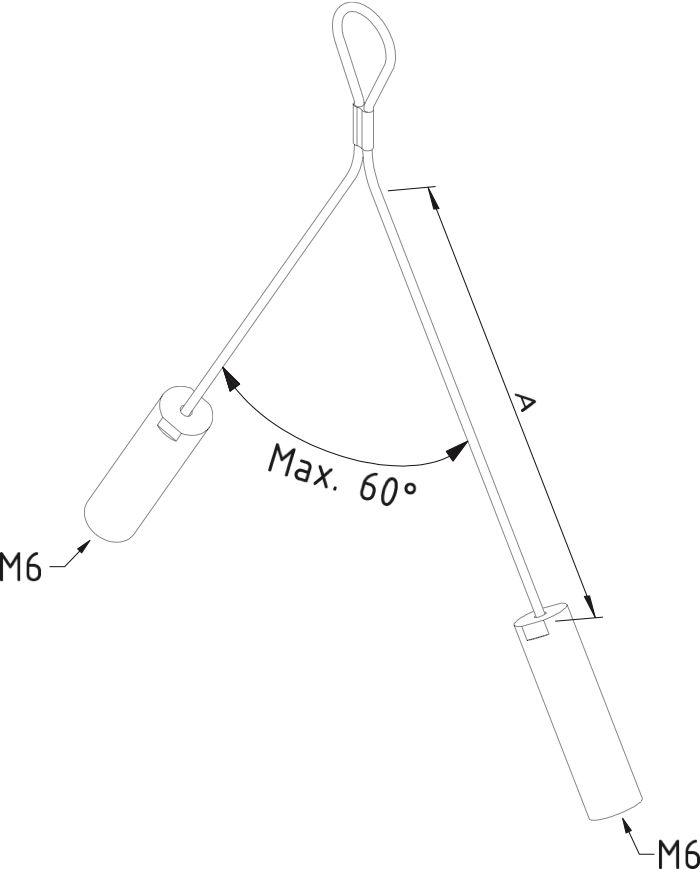 Draadophanging kabelgoot M6 12291 Trayco