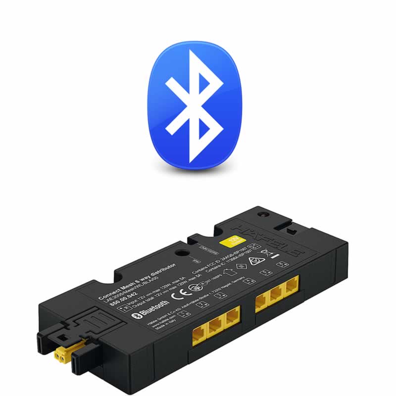 Loox5 6 voudige verdeler met schakelfunctie bluetooth elke uitgang apart te bedienen