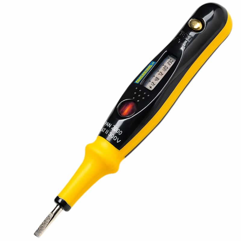 Pancontrol spanningzoeker met LCD scherm voor gelijk en wisselspanning 12 tot 250V afbeelding 1