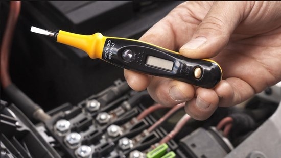 Pancontrol spanningzoeker met LCD scherm voor gelijk en wisselspanning 12 tot 250V afbeelding 3