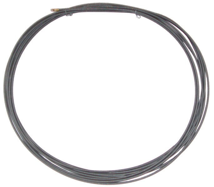 Trekveer staal 20 meter draadtrekken met aan beide zijden een trekoog