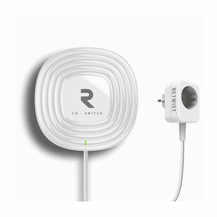 Retwist koolmonoxidemelder co-switch met stopcontact 230V opbouw (587.1/F) afbeelding 1