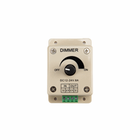 LED dimmer draai 12V of 24V 214-118 12V max 96W bij 24V 192W te plaatsen tussen voeding en LED strip