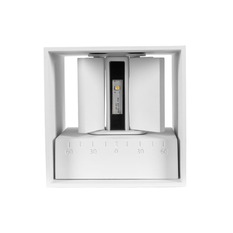 Tronix Wandlamp Cube 6W 2700K 220lm (lxbxh) 100x100x100mm IP65 dimbaar opbouw wit afbeelding 4