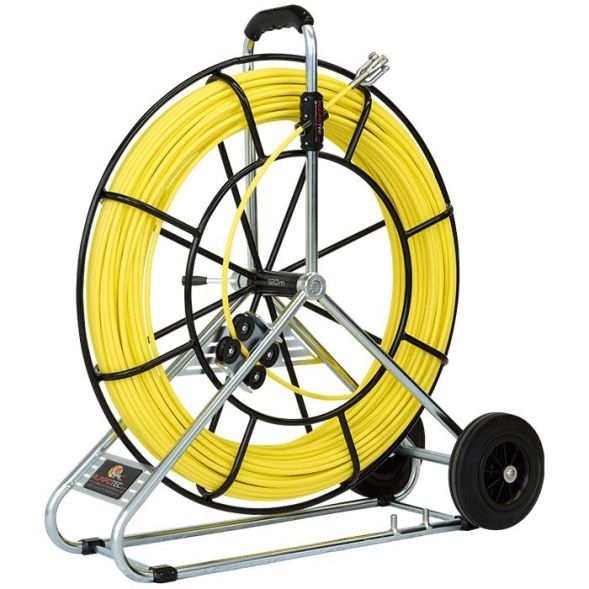Glasvezel trekveer 100M 11mm M12 Runpotec 10092 voor buizen van 80 250mm doorsnede met rem afbeelding 2