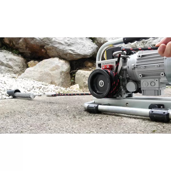 Elektrische treklier voor polyester trektouw CW 800 E inclusief trolley en spanband Runpotec afbeelding 10