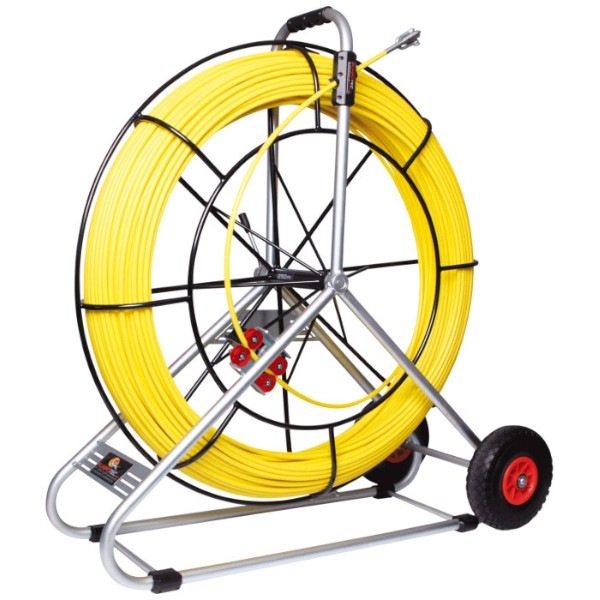 RUNPO Profi-set Glasvezel Trekveer Ø 9mm RTG12 150m incl. Haspel afbeelding 2