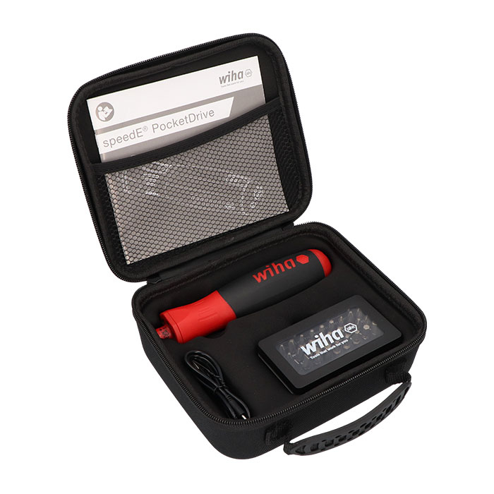 E-schroevendraaierset speedE Pocketdrive + 31-dlg bitbox/etui