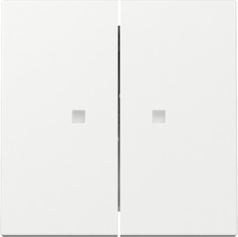 Gira System 55 Wip 2-voudig met controlevenster zuiver wit glanzend 363103 afbeelding 2
