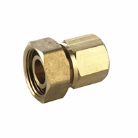 Bpe messing 2-delige koppeling 3/4" bi. x 1/2" voor gaskogelkraan afbeelding 2