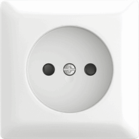 Busch-Jaeger Opbouw wandcontactdoos zRA kindveilig met steekklemmen b-AP alpine wit afbeelding 2