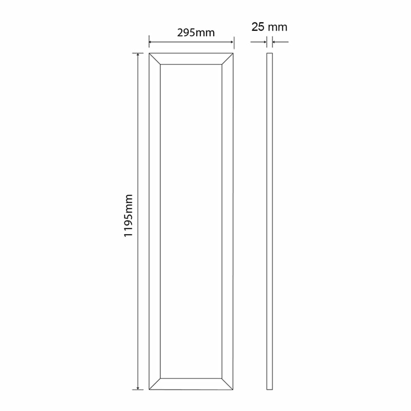 IB LED-paneel 30x120 36W TRI-White UGR<19 backlit incl. driver 2m kabel EU plug
