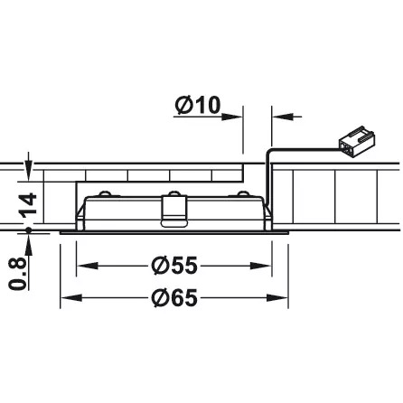 LED inbouwspot warmwit helder wit chroom 2048 inbouwspot multiwit 12V afbeelding 4