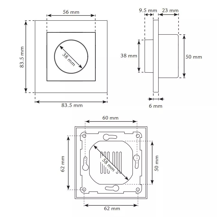 SG Leddim 400 LED inbouw dimmer 3-400W wit 820324 afbeelding 2