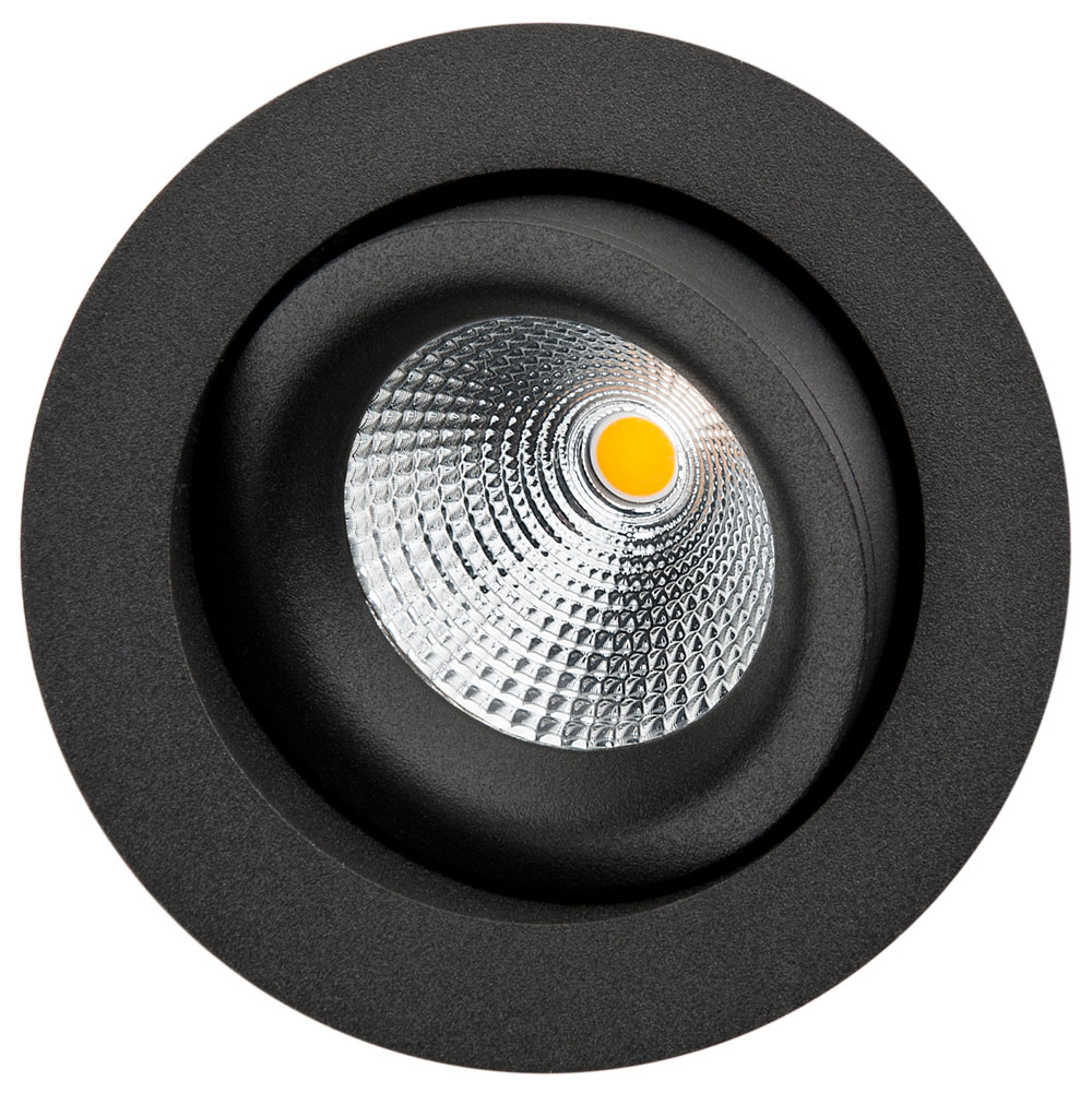 LED inbouwspot 455 lm 6W 2700K zwart dimbaar IsoSafe SG 901203