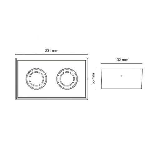 Gyro Cube Grafiet 2x6W LED 2700K SG lighting 906224 Let op: de outlet producten kunnen niet retour gestuurd worden! afbeelding 2