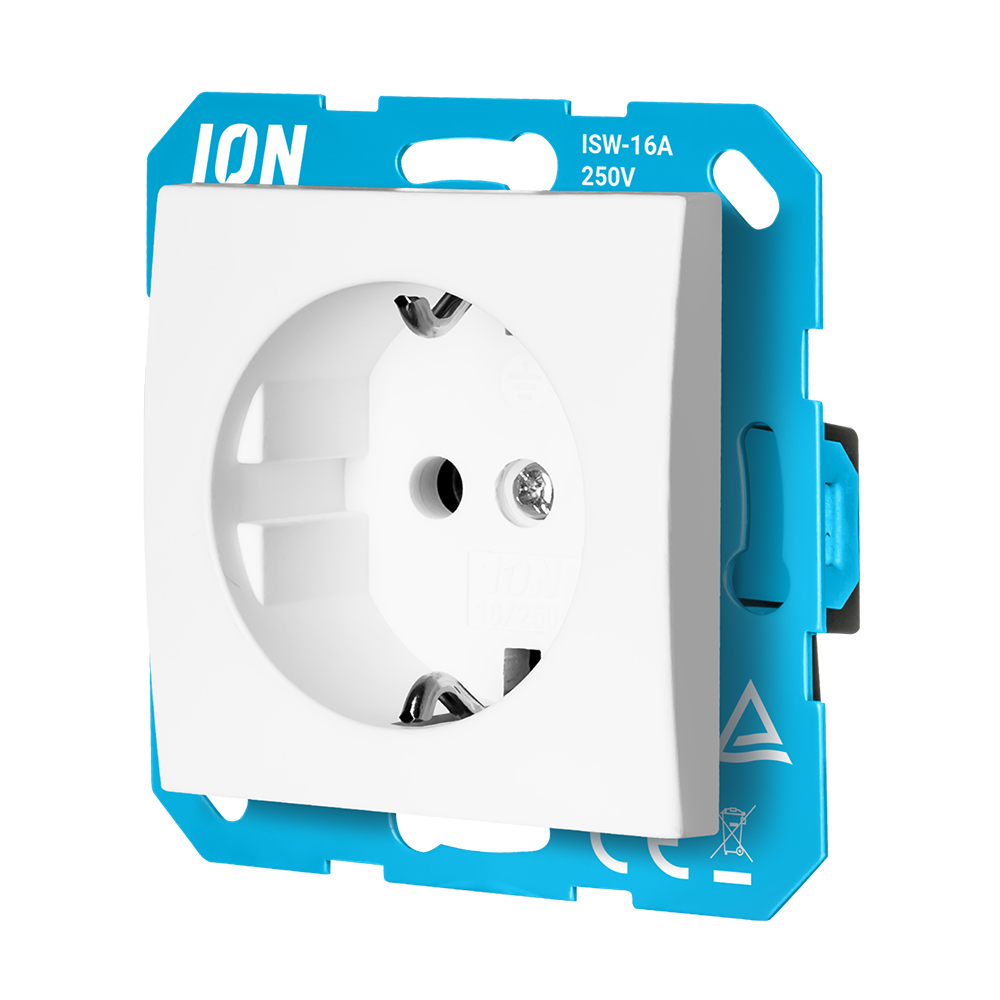 ION Wandcontactdoos RA E1 Alpin Wit afbeelding 3
