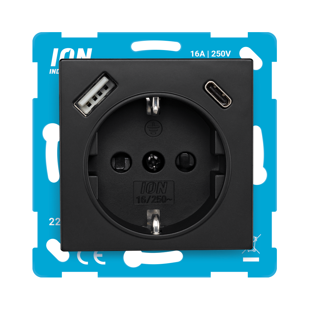 2USB 2U-449276 Stopcontact  Onderbouw  VDE, Met USB, Aanraakbeveiliging IP20 Zuiver Wit Glanseffect 1692217