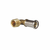 Henco messing pers knie 90° buitendraad 16mm x 1/2" afbeelding 2