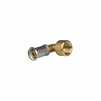 Henco messing pers knie 90° binnendraad 20mm x 3/4" afbeelding 2